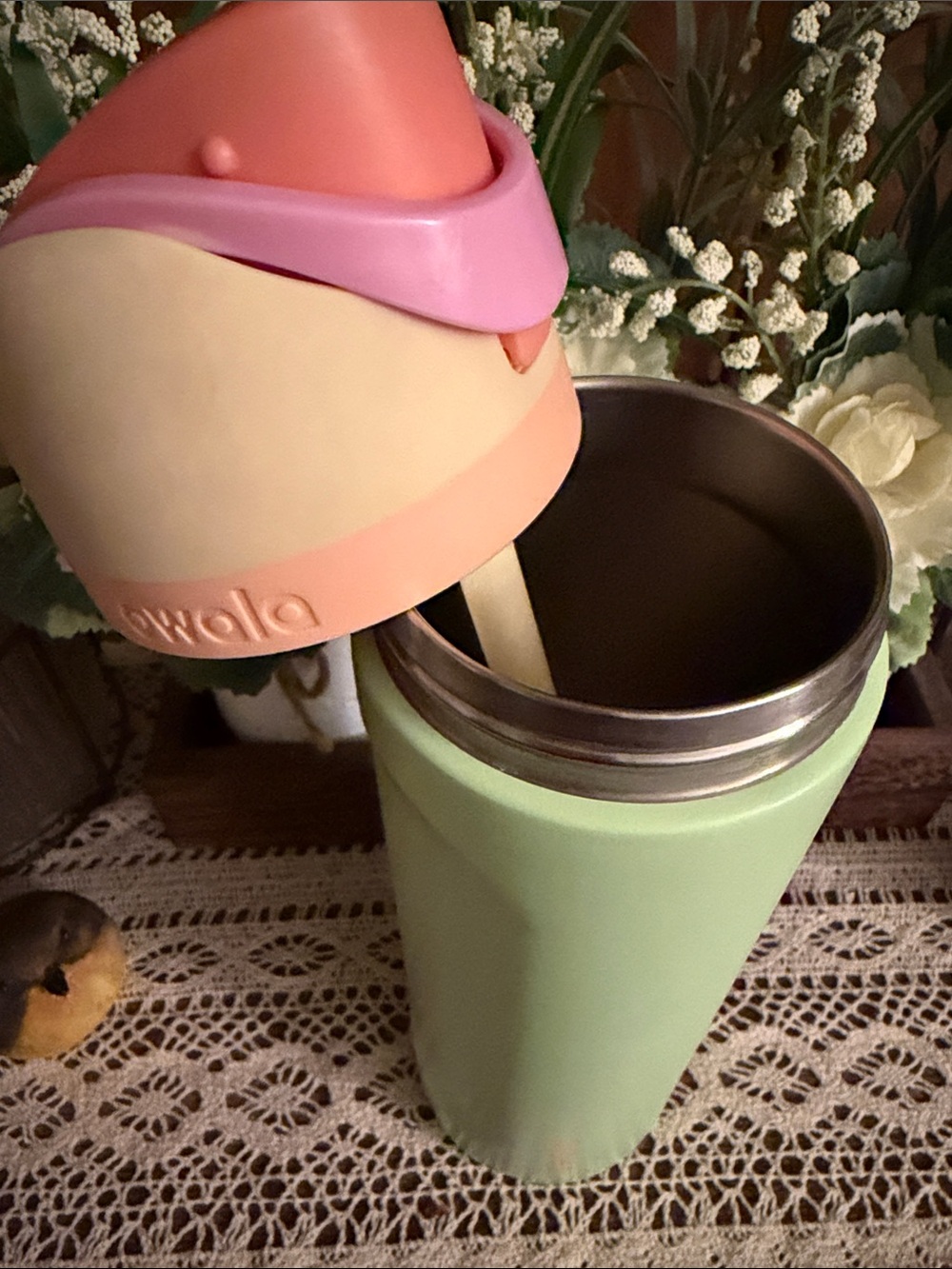 Owala Gradient Pink-Red & Mint Green 24 Oz Water Bottles - 2-Pack **SEE PHOTOS** - Picture 9 of 12